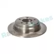 Jeu de 2 disques de frein arrière RAP BRAKES R-D0729 - Visuel 2