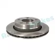 Jeu de 2 disques de frein arrière RAP BRAKES R-D0730 - Visuel 2