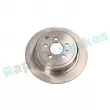 Jeu de 2 disques de frein arrière RAP BRAKES R-D0753 - Visuel 1