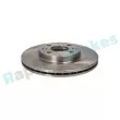 Jeu de 2 disques de frein avant RAP BRAKES R-D0807 - Visuel 2