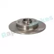 Jeu de 2 disques de frein arrière RAP BRAKES R-D0820 - Visuel 3