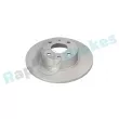 Jeu de 2 disques de frein arrière RAP BRAKES R-D0835C - Visuel 2