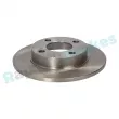 Jeu de 2 disques de frein arrière RAP BRAKES R-D0878 - Visuel 2