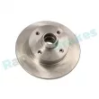 Jeu de 2 disques de frein arrière RAP BRAKES R-D0881 - Visuel 1