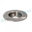 Jeu de 2 disques de frein arrière RAP BRAKES R-D0915 - Visuel 3