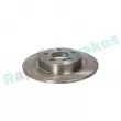 Jeu de 2 disques de frein arrière RAP BRAKES R-D0922 - Visuel 2