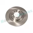 Jeu de 2 disques de frein arrière RAP BRAKES R-D0931 - Visuel 1
