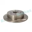 Jeu de 2 disques de frein arrière RAP BRAKES R-D0937 - Visuel 2