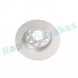 Jeu de 2 disques de frein arrière RAP BRAKES R-D0947C - Visuel 1