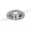 Jeu de 2 disques de frein arrière RAP BRAKES R-D0975 - Visuel 2