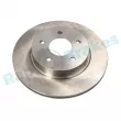 Jeu de 2 disques de frein arrière RAP BRAKES R-D1045 - Visuel 1