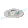 Jeu de 2 disques de frein arrière RAP BRAKES R-D1063 - Visuel 2