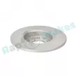 Jeu de 2 disques de frein arrière RAP BRAKES R-D1063 - Visuel 3