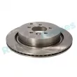 Jeu de 2 disques de frein arrière RAP BRAKES R-D1076 - Visuel 2