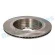 Jeu de 2 disques de frein arrière RAP BRAKES R-D1076 - Visuel 3