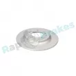 Jeu de 2 disques de frein arrière RAP BRAKES R-D1099C - Visuel 2