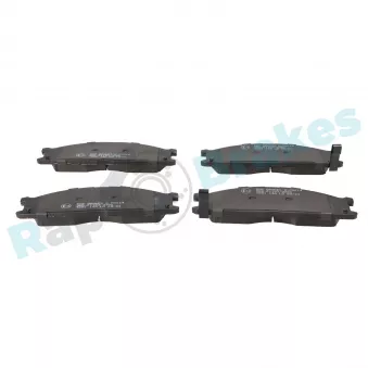 Jeu de 4 plaquettes de frein avant RAP BRAKES R-P0014