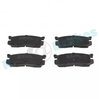 Jeu de 4 plaquettes de frein arrière RAP BRAKES R-P0020