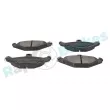 Jeu de 4 plaquettes de frein arrière RAP BRAKES R-P0033 - Visuel 2