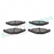 Jeu de 4 plaquettes de frein arrière RAP BRAKES R-P0033 - Visuel 3