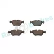 Jeu de 4 plaquettes de frein avant RAP BRAKES R-P0050 - Visuel 3