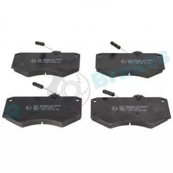 Jeu de 4 plaquettes de frein avant RAP BRAKES R-P0053