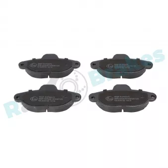 Jeu de 4 plaquettes de frein avant RAP BRAKES R-P0075
