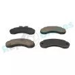 Jeu de 4 plaquettes de frein avant RAP BRAKES R-P0090 - Visuel 2