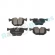 Jeu de 4 plaquettes de frein arrière RAP BRAKES R-P0093 - Visuel 3