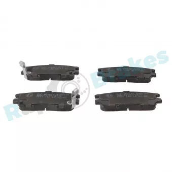 Jeu de 4 plaquettes de frein arrière RAP BRAKES R-P0100