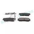 Jeu de 4 plaquettes de frein arrière RAP BRAKES R-P0100 - Visuel 2