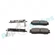 Jeu de 4 plaquettes de frein arrière RAP BRAKES R-P0100 - Visuel 3