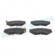 Jeu de 4 plaquettes de frein avant RAP BRAKES R-P0101 - Visuel 1