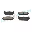 Jeu de 4 plaquettes de frein arrière RAP BRAKES R-P0112 - Visuel 2