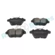 Jeu de 4 plaquettes de frein arrière RAP BRAKES R-P0118 - Visuel 2