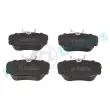 Jeu de 4 plaquettes de frein arrière RAP BRAKES R-P0123 - Visuel 1