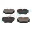 Jeu de 4 plaquettes de frein arrière RAP BRAKES R-P0123 - Visuel 2