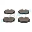 Jeu de 4 plaquettes de frein arrière RAP BRAKES R-P0123 - Visuel 3