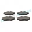 Jeu de 4 plaquettes de frein avant RAP BRAKES R-P0124 - Visuel 3