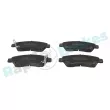 Jeu de 4 plaquettes de frein avant RAP BRAKES R-P0132 - Visuel 1