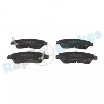 Jeu de 4 plaquettes de frein avant RAP BRAKES R-P0132