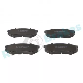Jeu de 4 plaquettes de frein arrière RAP BRAKES R-P0145