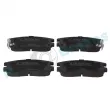 Jeu de 4 plaquettes de frein arrière RAP BRAKES R-P0149 - Visuel 1