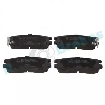 Jeu de 4 plaquettes de frein arrière RAP BRAKES R-P0149