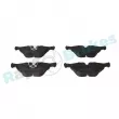 Jeu de 4 plaquettes de frein arrière RAP BRAKES R-P0150 - Visuel 1