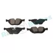 Jeu de 4 plaquettes de frein arrière RAP BRAKES R-P0150 - Visuel 2