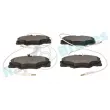 Jeu de 4 plaquettes de frein avant RAP BRAKES R-P0154 - Visuel 3