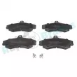 Jeu de 4 plaquettes de frein avant RAP BRAKES R-P0157 - Visuel 1