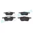 Jeu de 4 plaquettes de frein avant RAP BRAKES R-P0158 - Visuel 1
