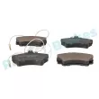 Jeu de 4 plaquettes de frein avant RAP BRAKES R-P0159 - Visuel 2